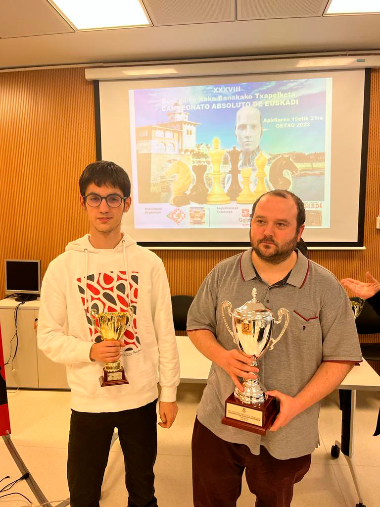 Doblete navarro en el Campeonato de Euskadi de Ajedrez