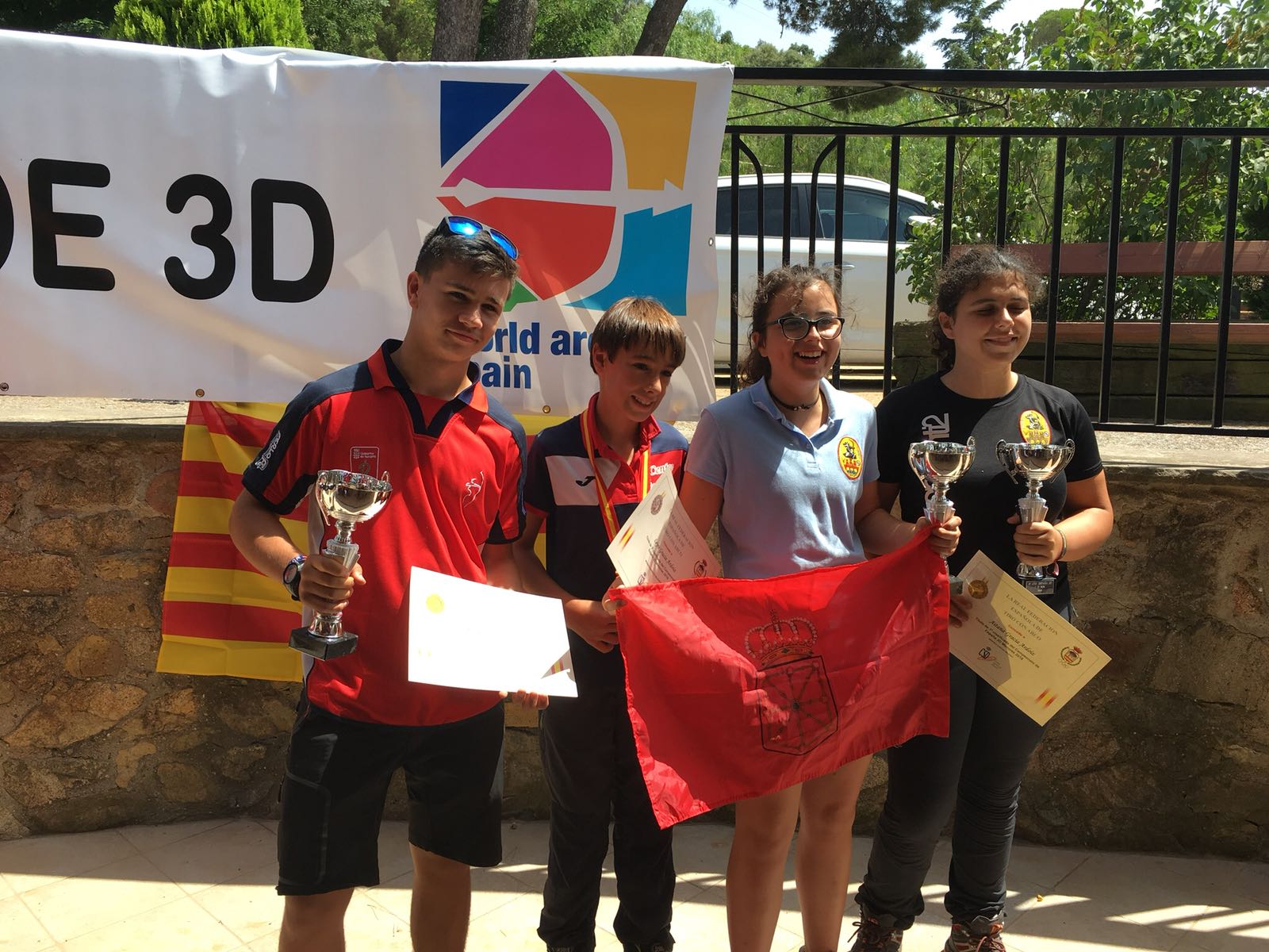 Cuatro medallas para Navarra en el Campeonato de España 3D para cadetes y menores