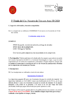Circular 3&ordf; Tirada Cto Navarro 3D 2020