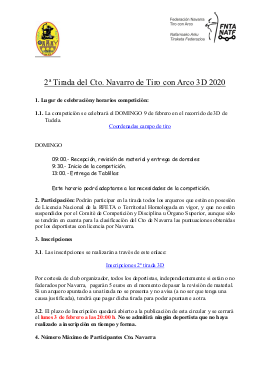 Circular 2&ordf; Tirada Cto Navarro 3D 2020