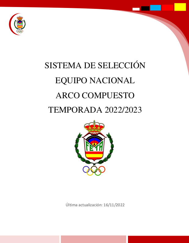 CRITERIOS SELECCION EQUIPO NACIONAL ARCO COMPUESTO 2023