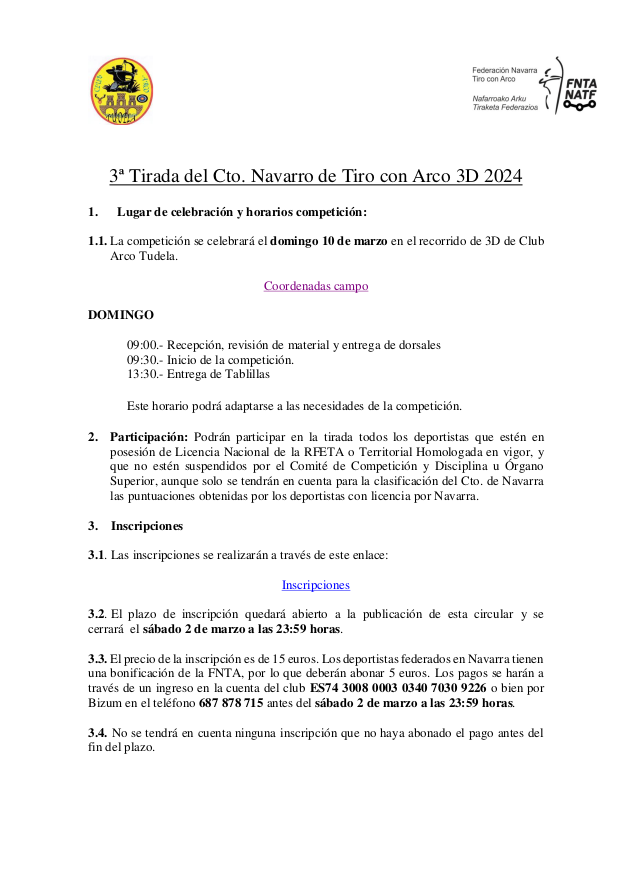 CIRCULAR 3&ordf; Tirada Cto Navarro 3D 2022