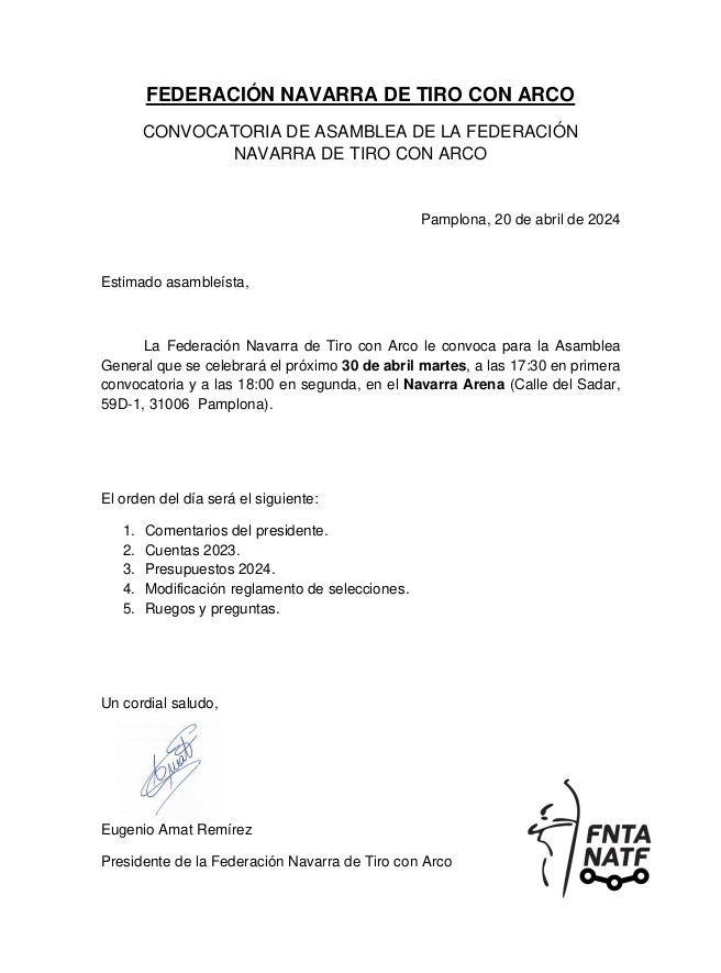 ASAMBLEA FNTA  MARTES 30 DE ABRIL