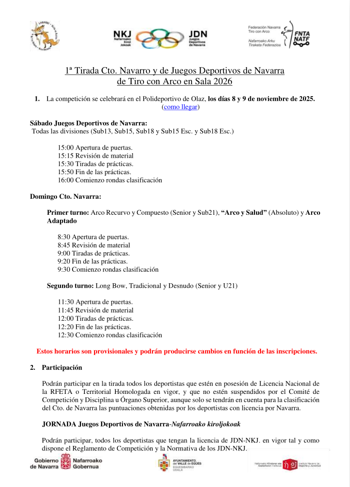 CIRCULAR 1ª Tirada Cto Navarro y JDN en SALA 2026