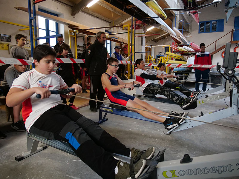 Apretada victoria del Club N&aacute;utico Navarra en el Campeonato Navarro de Remoergometro.