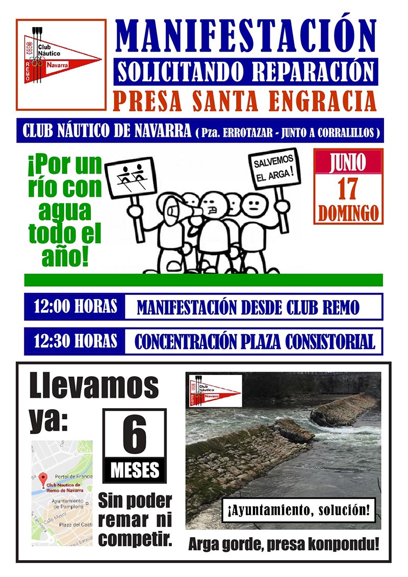 Manifestaci&oacute;n por el arreglo de la Presa de Santa Engracia