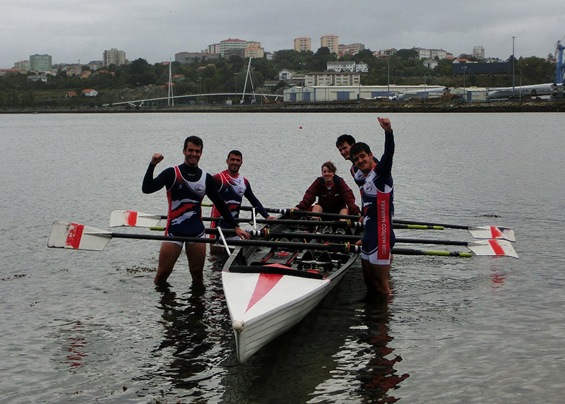 Buen trabajo de las yolas navarras en Ferrol