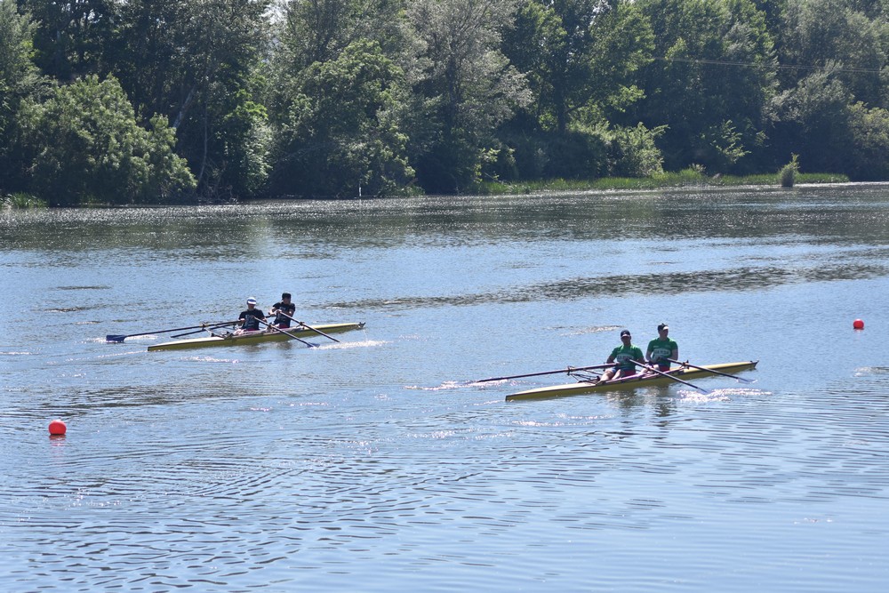 Las altas temperaturas acompañaron el Campeonato Navarro de Remo olímpico