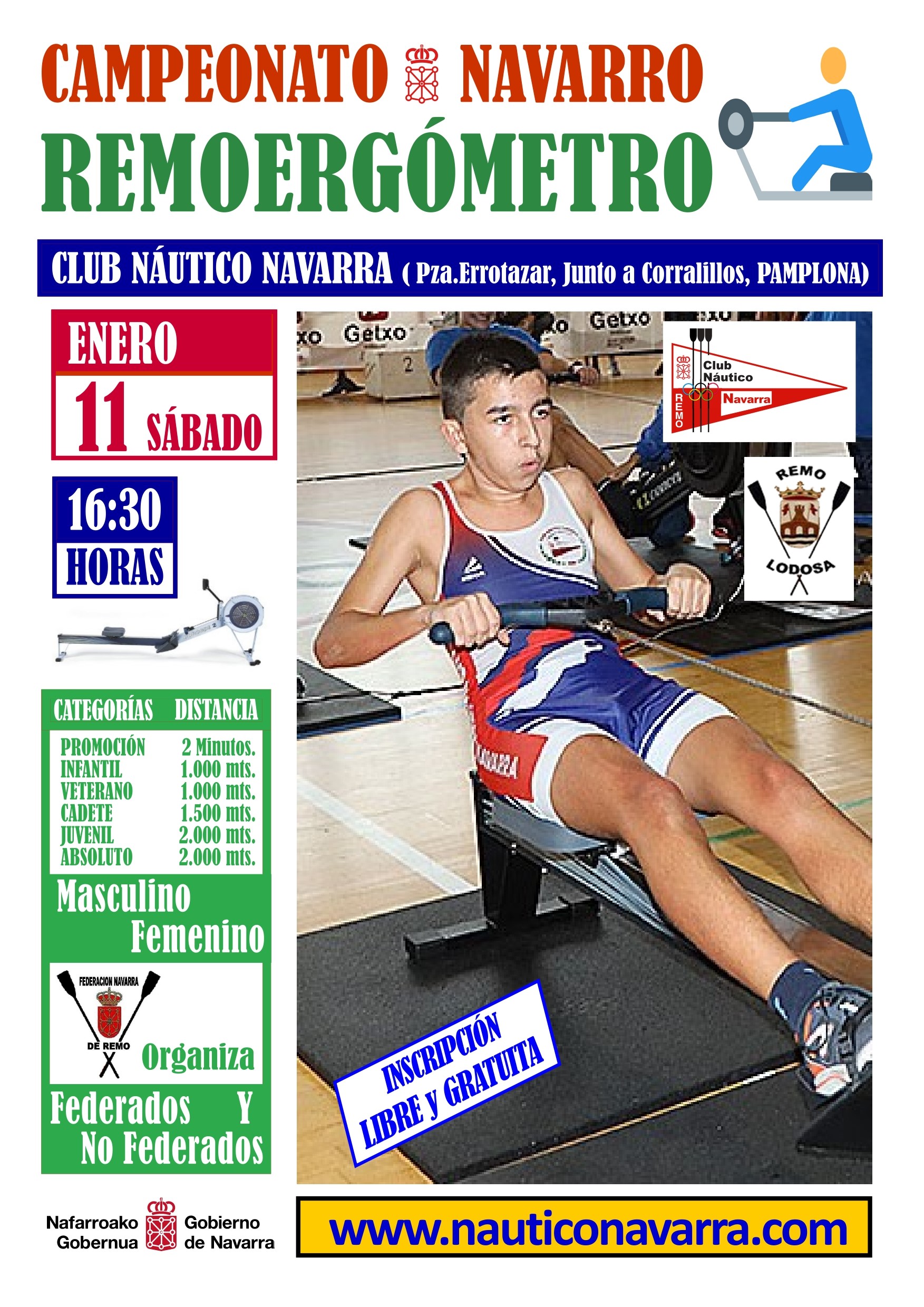 Campeonato Navarro Remoerg&oacute;metro (11 enero)