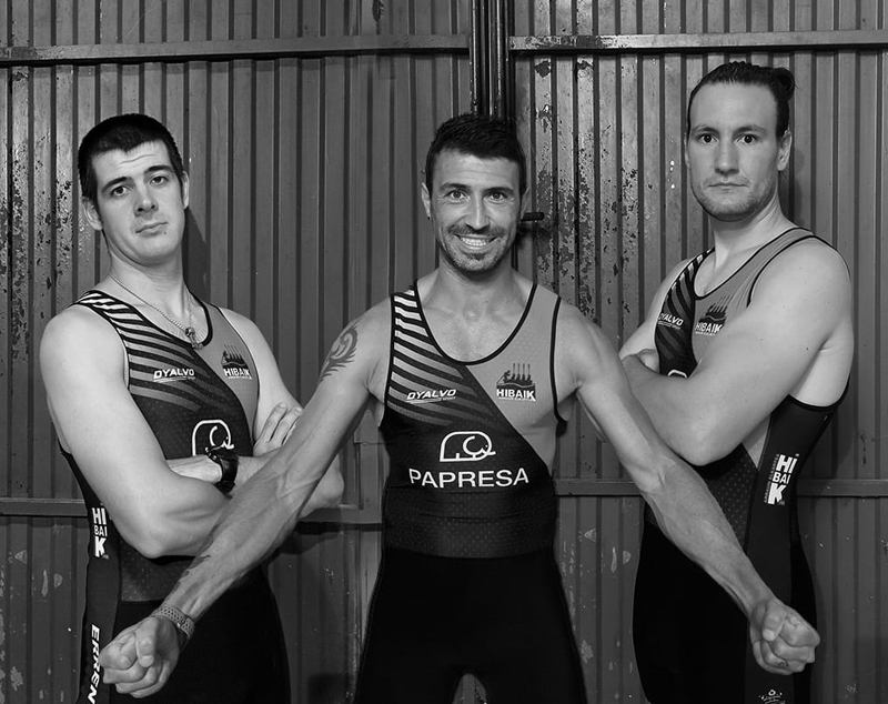 Remeros navarros en las Regatas de San Sebastián