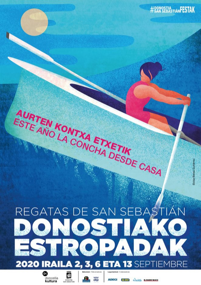 Remeros navarros en las Regatas de San Sebasti&aacute;n