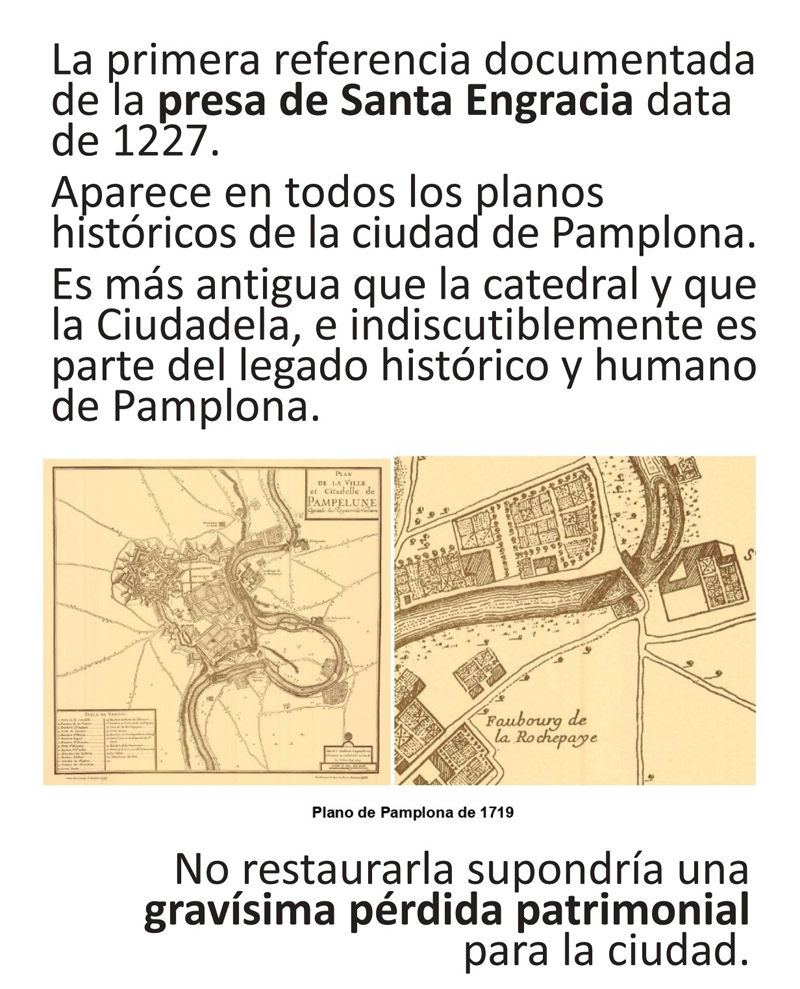 La Presa de Santa Engracia, desde siempre en Pamplona