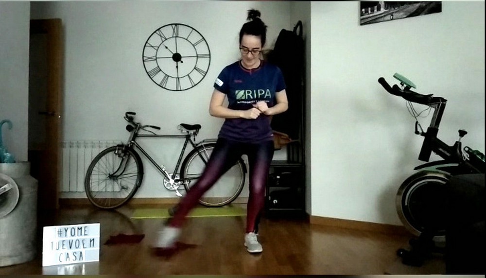 #yoentrenoencasa con Isabel Vicente