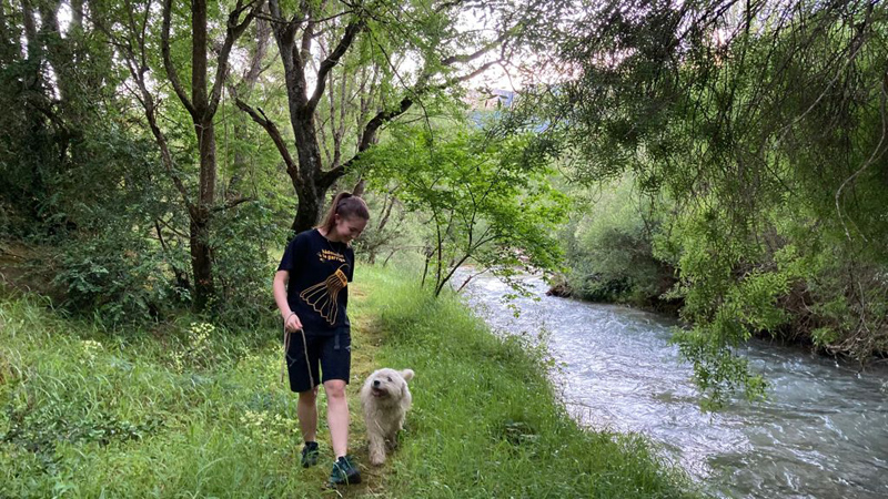 Amaia Torralba: Durante las vacaciones intento seguir haciendo deporte para no perder la forma.