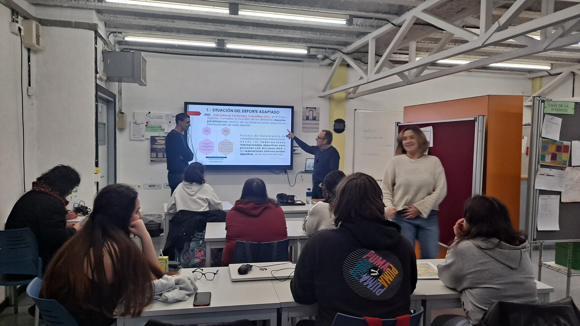 Charla dirigida al alumnado de Formaci&oacute;n Profesional Especial de Cuatrovientos