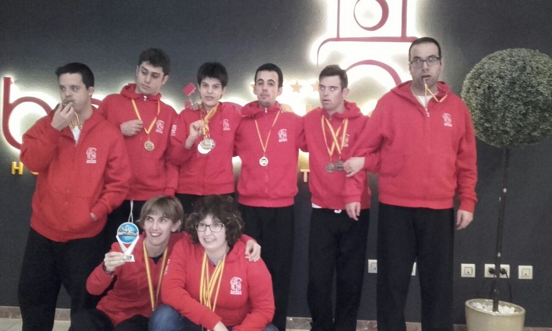 Once medallas para ANFAS en el Campeonato de Espa&ntilde;a de Nataci&oacute;n para Personas con Discapacidad Intelectual.