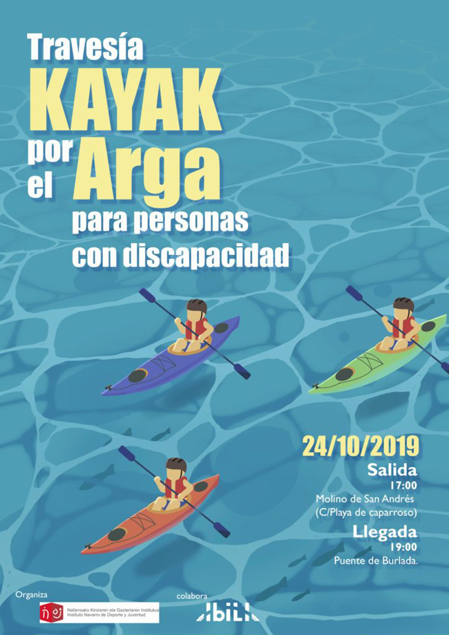 Traves&iacute;a inclusiva por el r&iacute;o Arga.