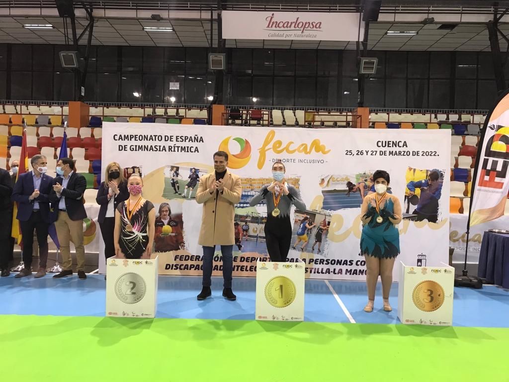 Sobresaliente actuación navarra en el Campeonato de España de Gimnasia Rítmica Adaptada.