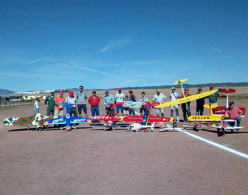 El cielo de Los Arcos vibr&oacute; con el Campeonato Navarro de Aeromodelismo