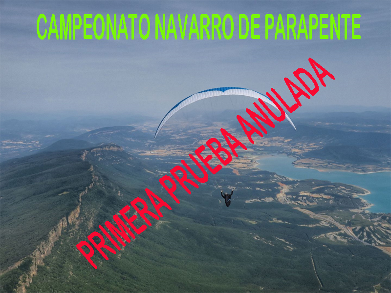 Se aplaza la Primera Prueba del Campeonato Navarro de Parapente