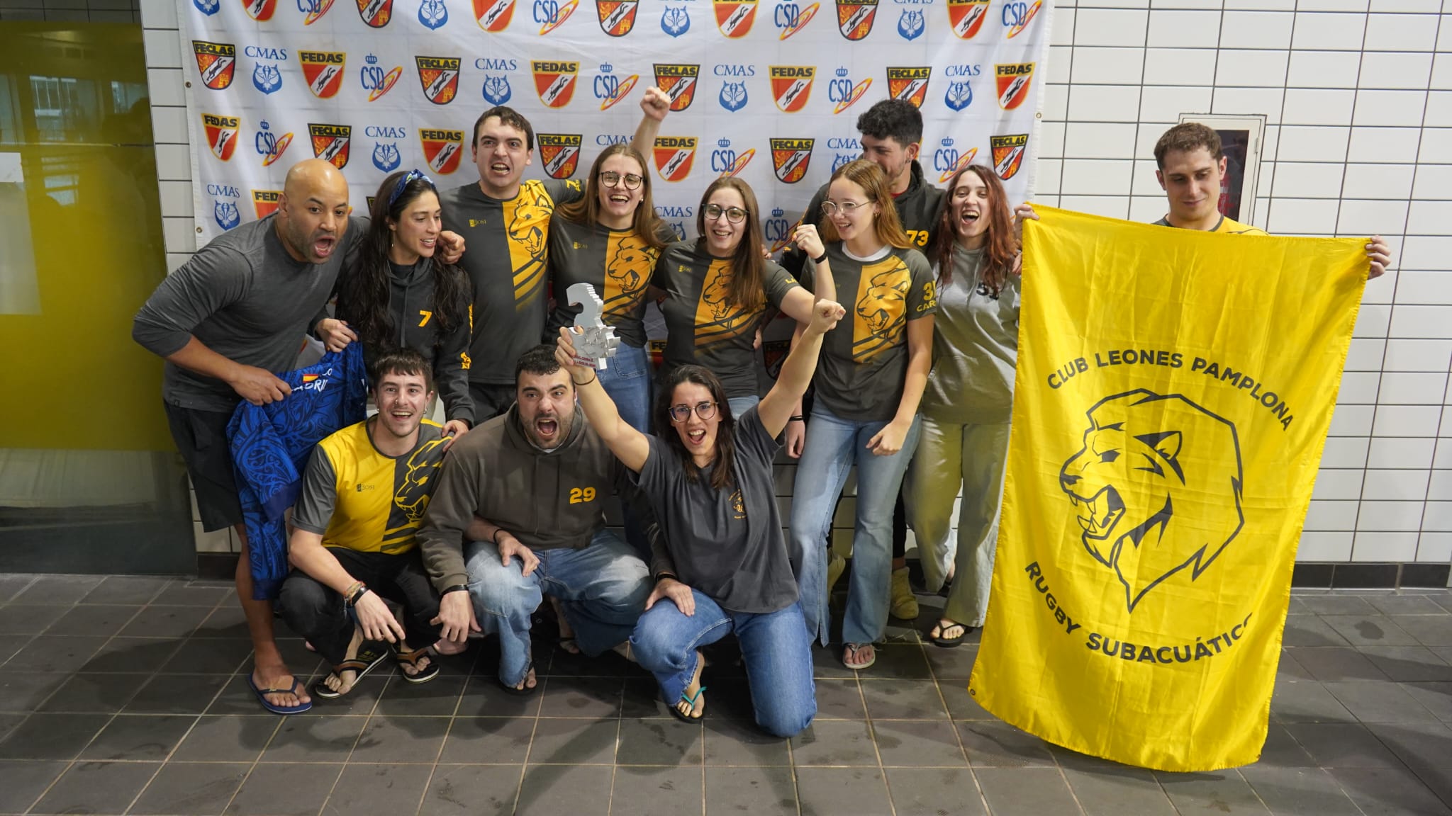 El Club Leones Pamplona consigue el 3&ordm; puesto en el I Trofeo Ciudad de Valladolid de rugby subacu&aacute;tico