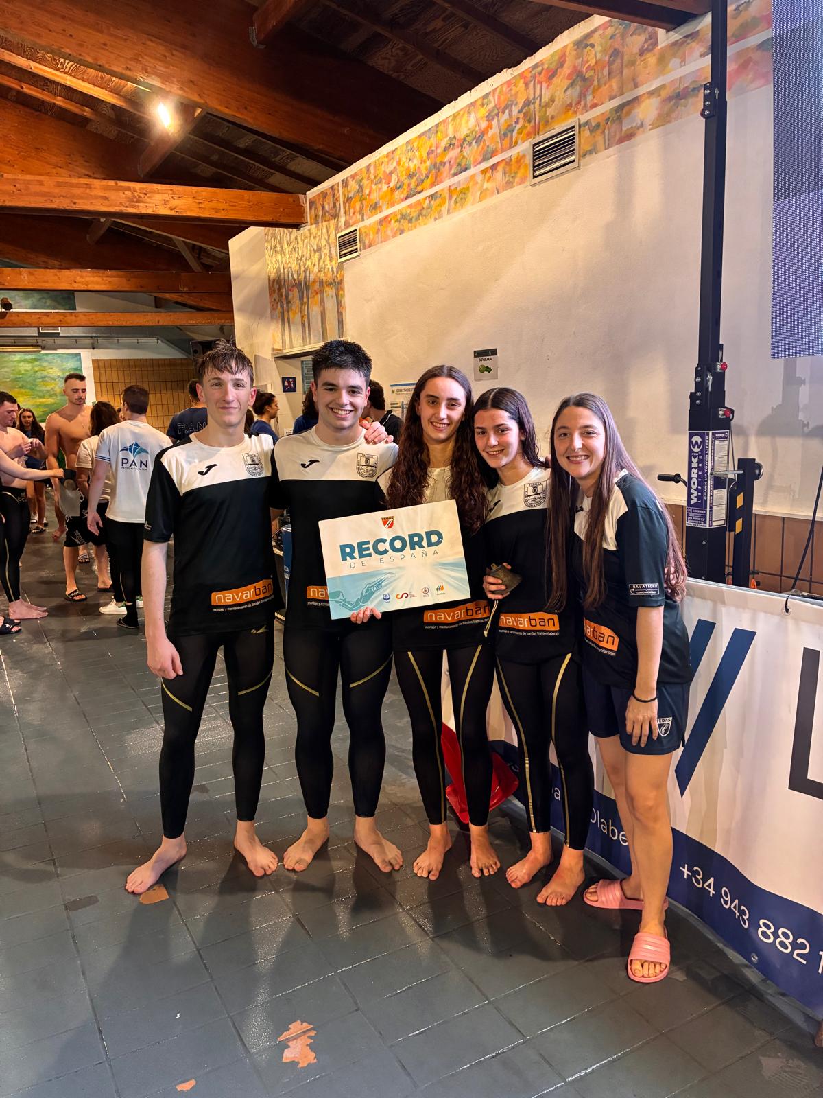 R&eacute;cord de Espa&ntilde;a para el Club Nataci&oacute;n Tafalla en el Ordizia Urpekoak Saria