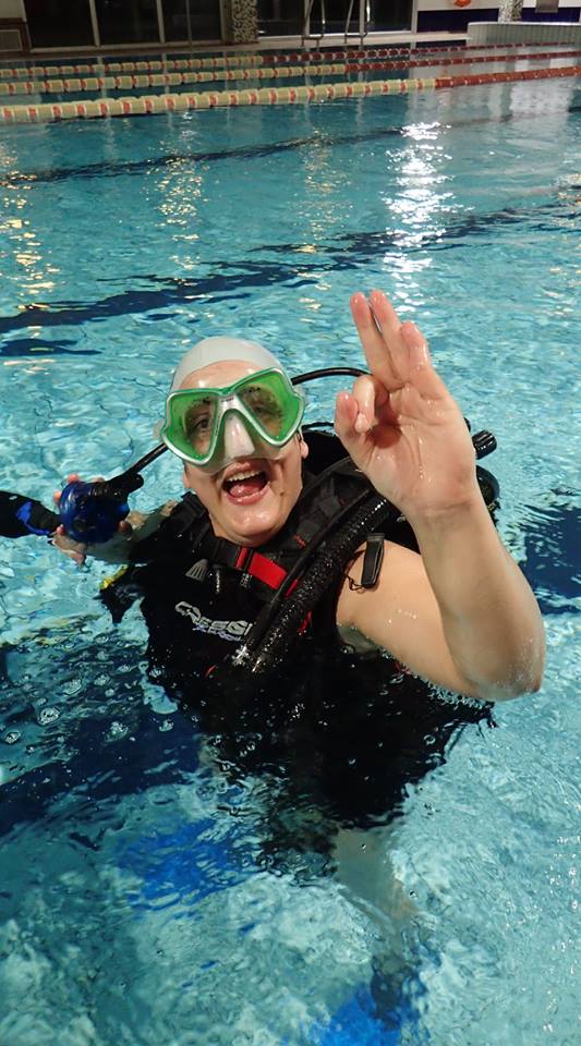 Gran tarde de Bautizo de Buceo Solidario