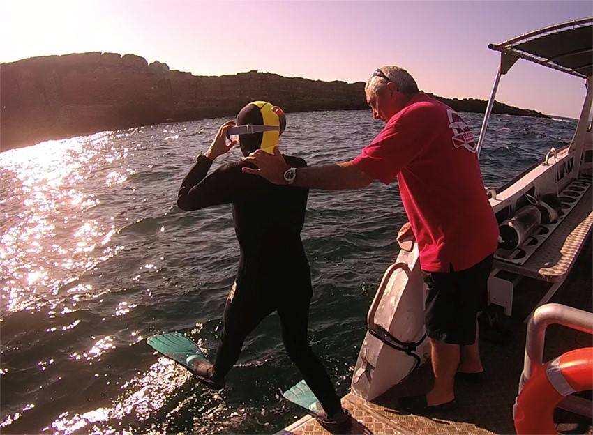 Diversión en la salida de Snorkel