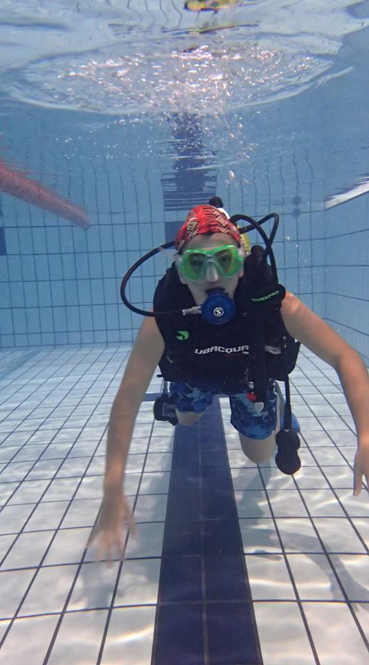 Bautizo de buceo adaptado con COCEMFE y SARAY