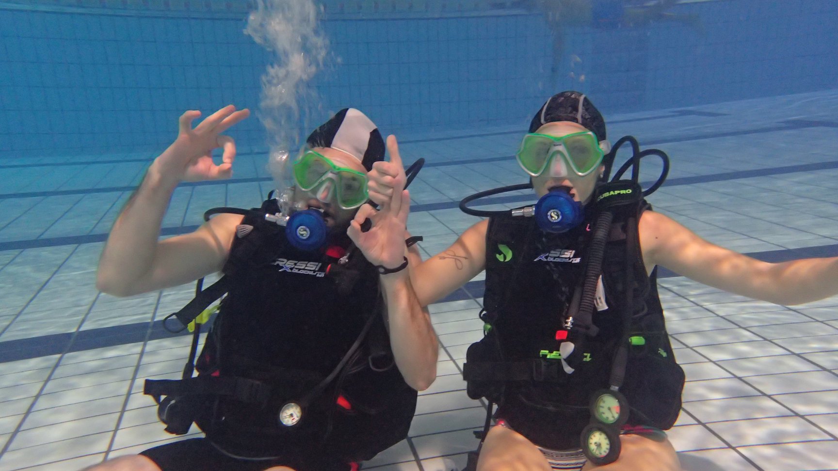 Bautizo de buceo adaptado con COCEMFE y SARAY