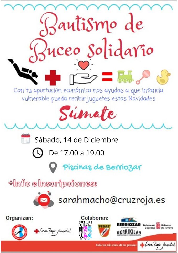 Bautismo Buceo Solidario (Cruz Roja), 14 de diciembre