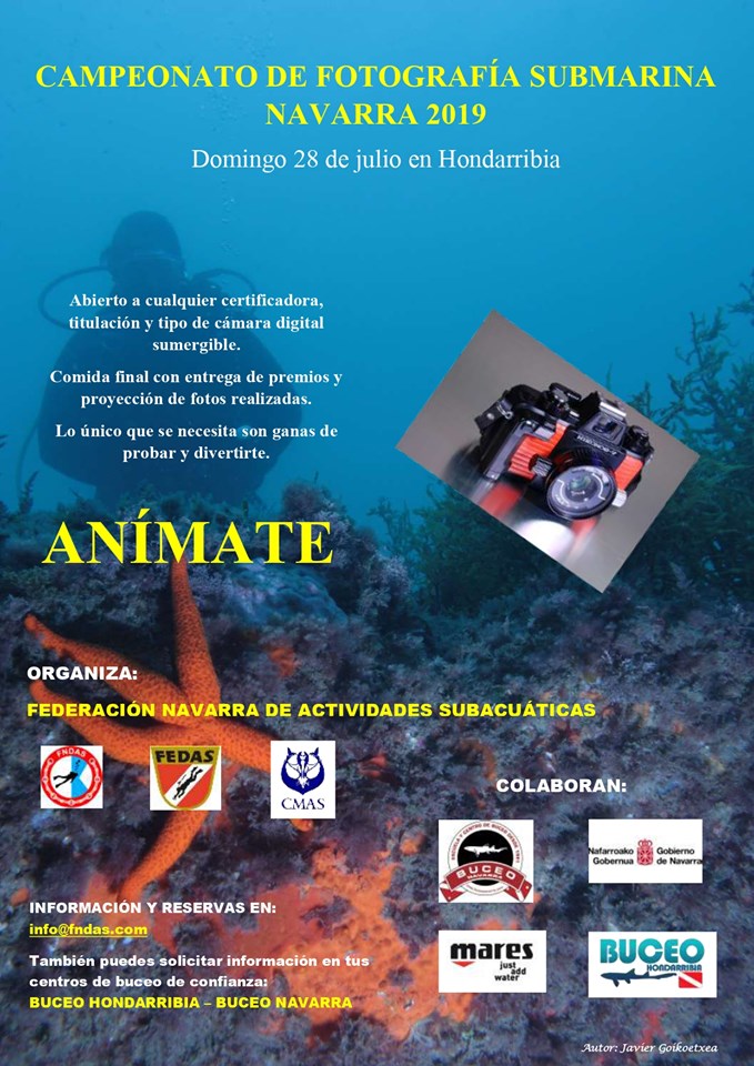 Campeonato Navarro Fotograf&iacute;a Submarina 2019