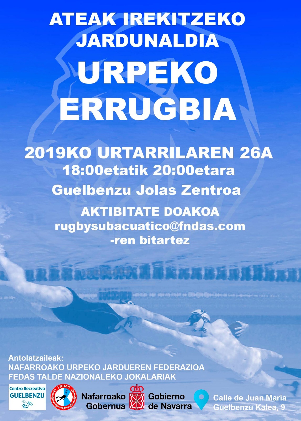 Rugby Subacuático (jornada de puertas abiertas)