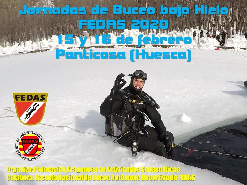 Jornadas de buceo bajo hielo FEDAS 2020