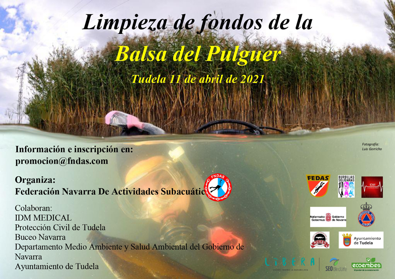 Jornada de limpieza de fondos en la Balsa del Pulguer