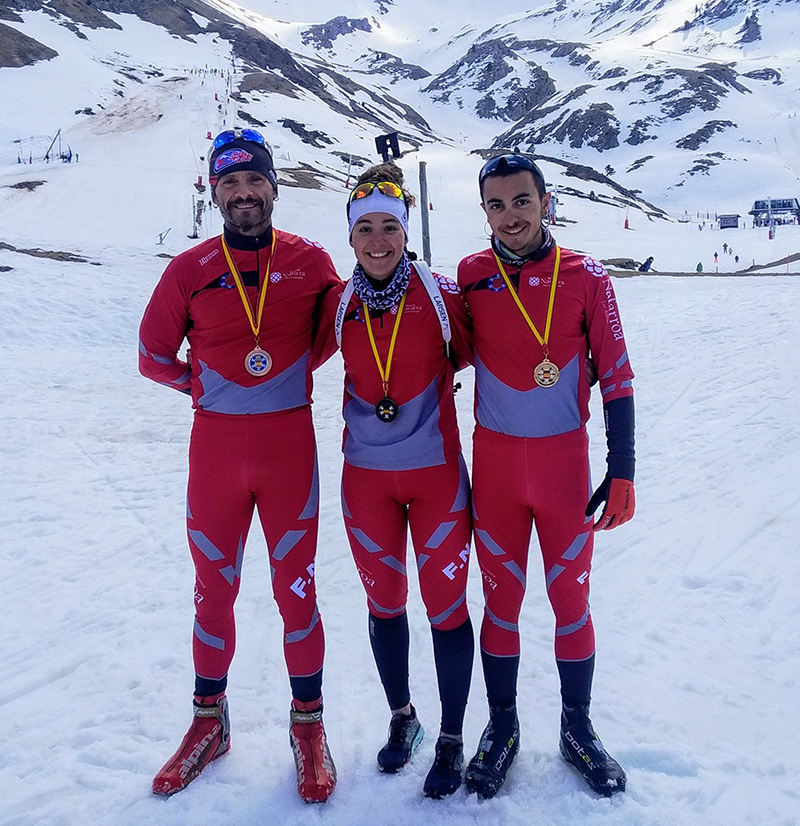 Triple medalla para navarra en el Campeonato de España de Biatlón