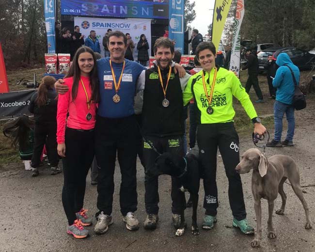 Cuatro medallas para Navarra en el Campeonato de Espa&ntilde;a de Mushing Tierra