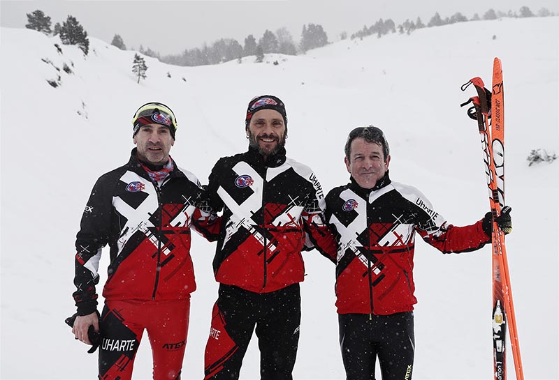 Tres esquiadores del Club Esqu&iacute; de Fondo Uharte, al Mundial Master