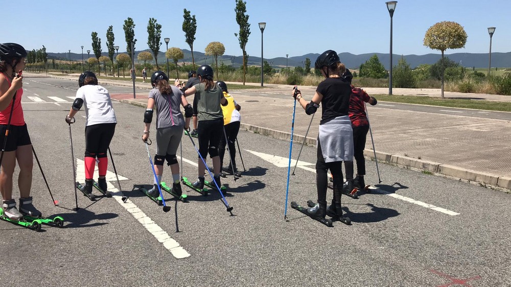 Promoción en la última jornada de los Juegos Deportivos de Rollerski