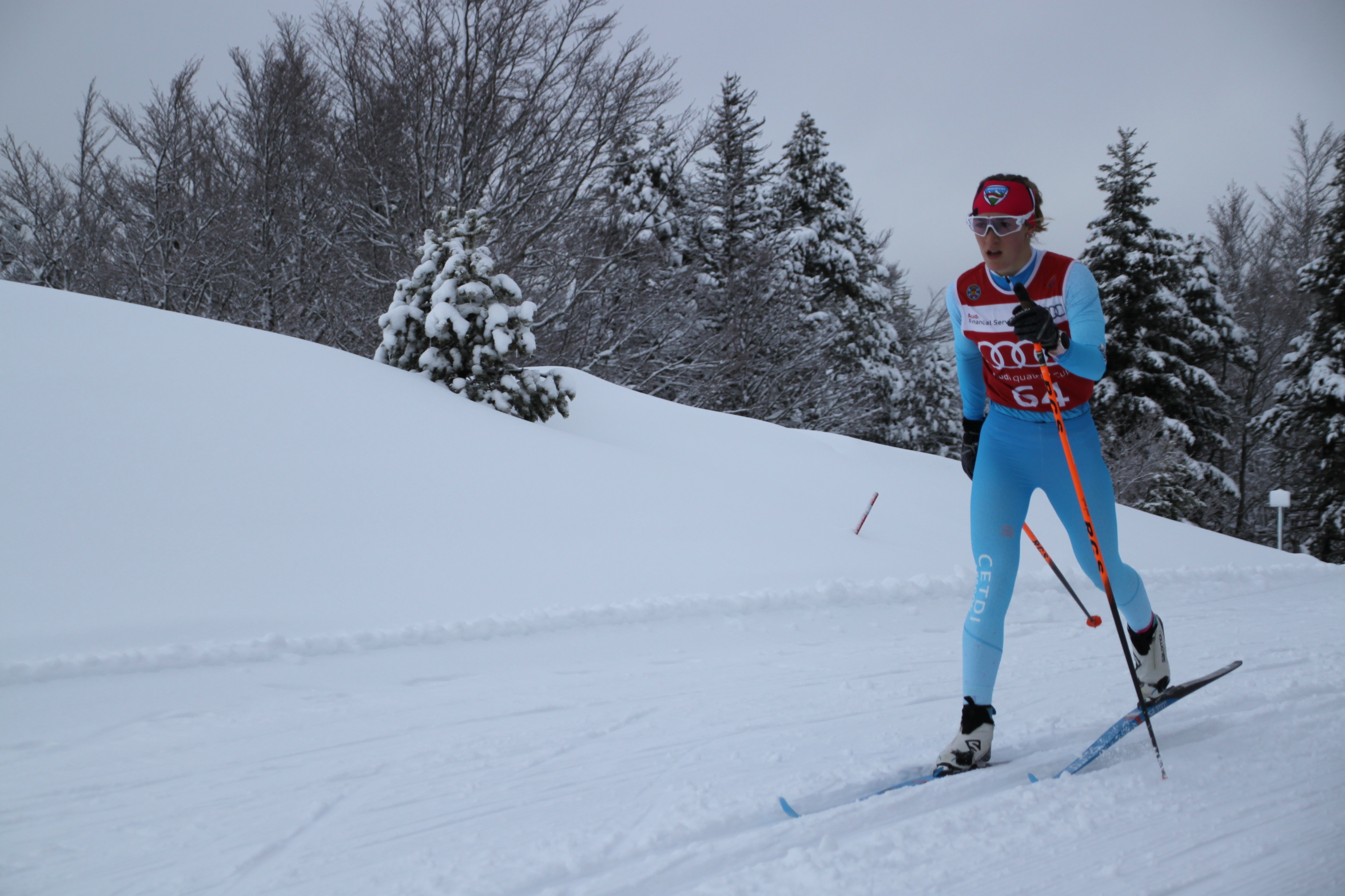 La pandemia y la ventisca no paran los Campeonatos de Navarra de esquí de fondo 2021