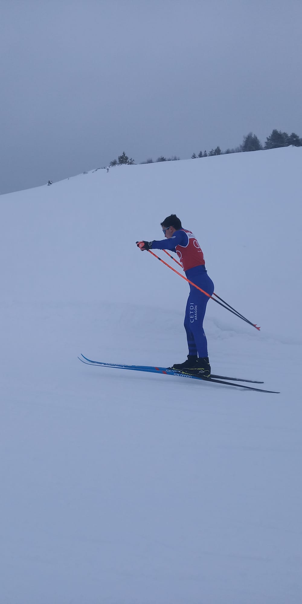 La pandemia y la ventisca no paran los Campeonatos de Navarra de esquí de fondo 2021