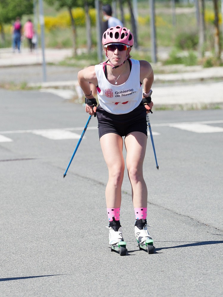 Manex Salsamendi e Irati Cuadrado vencedores del Primer Trofeo Zizur de Rollerski