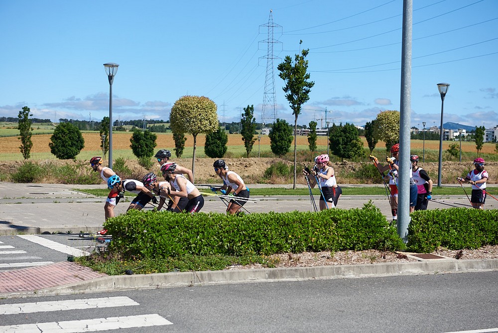 Manex Salsamendi e Irati Cuadrado vencedores del Primer Trofeo Zizur de Rollerski
