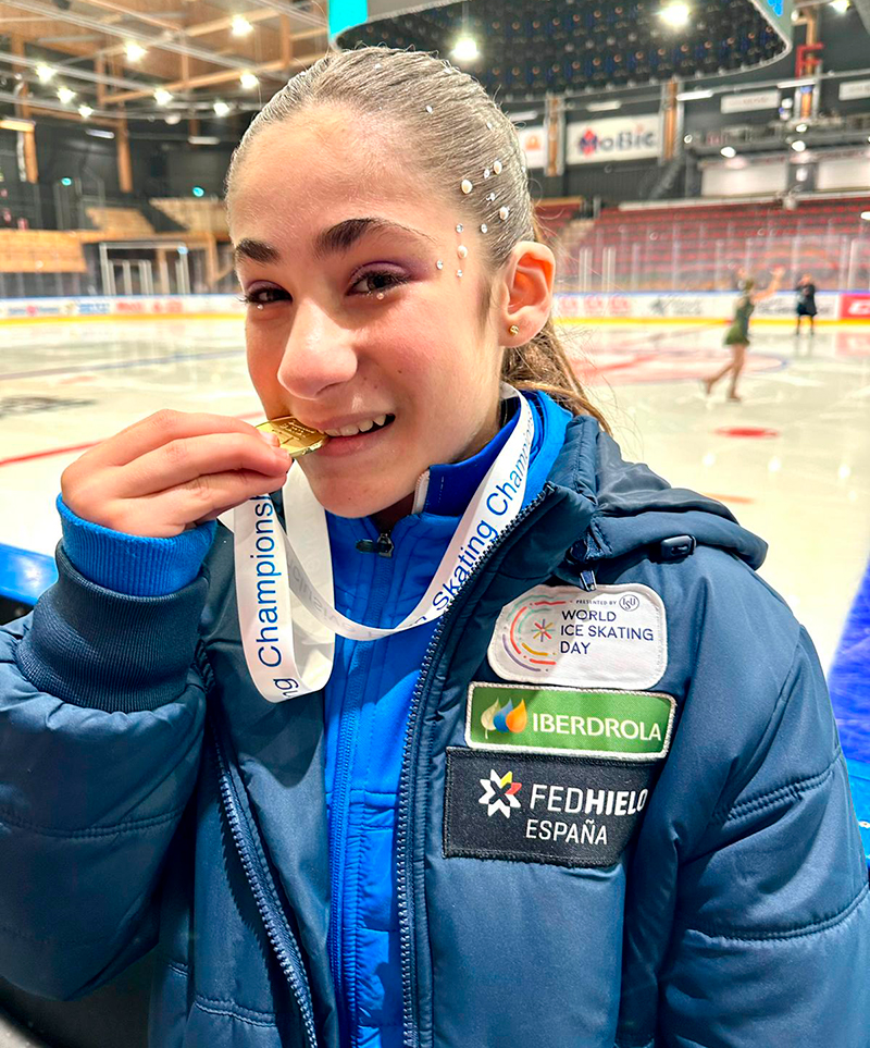 Lola Bronte se cuelga el oro en los Campeonatos Mundiales Inclusivos de Patinaje