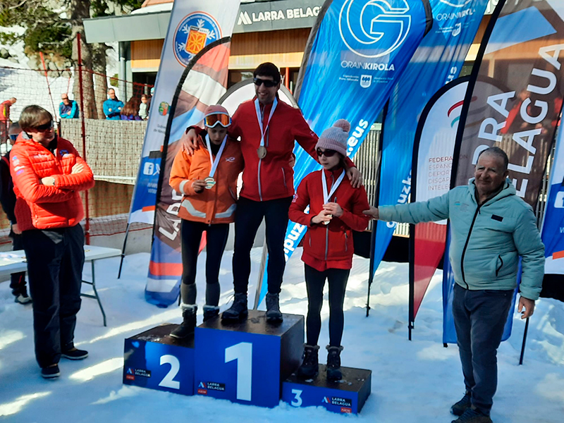 Triunfos navarros en el Campeonato de España de Esquí Nórdico de la FEDDI
