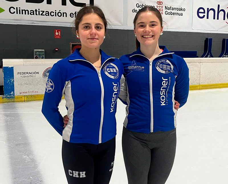 Compromiso internacional para dos patinadoras del Kosner Club Hielo Huarte