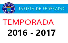Tarjetas Federado 2016 - 2017