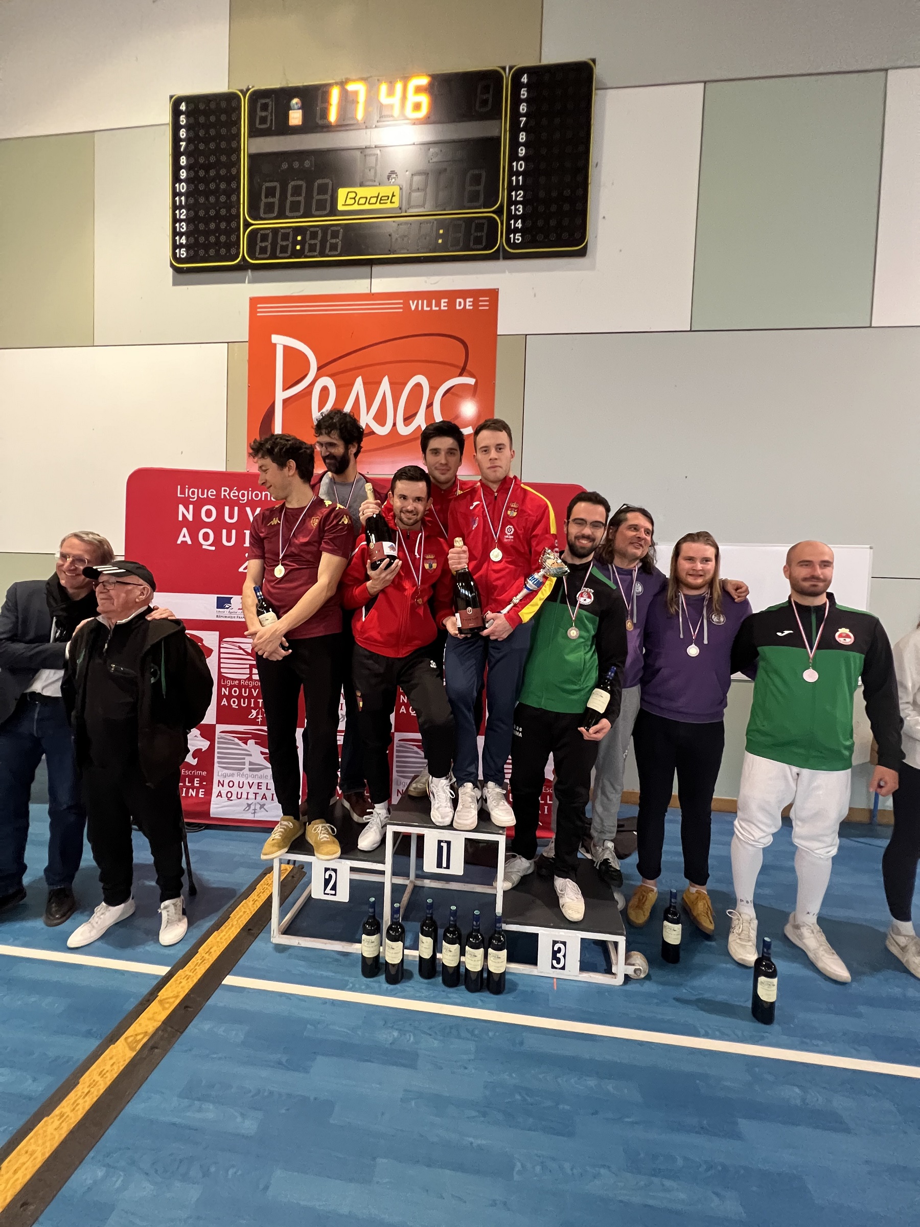 Oro por equipos en el II &quot;Challenge Lambart&quot;, celebrado recientemente en Burdeos