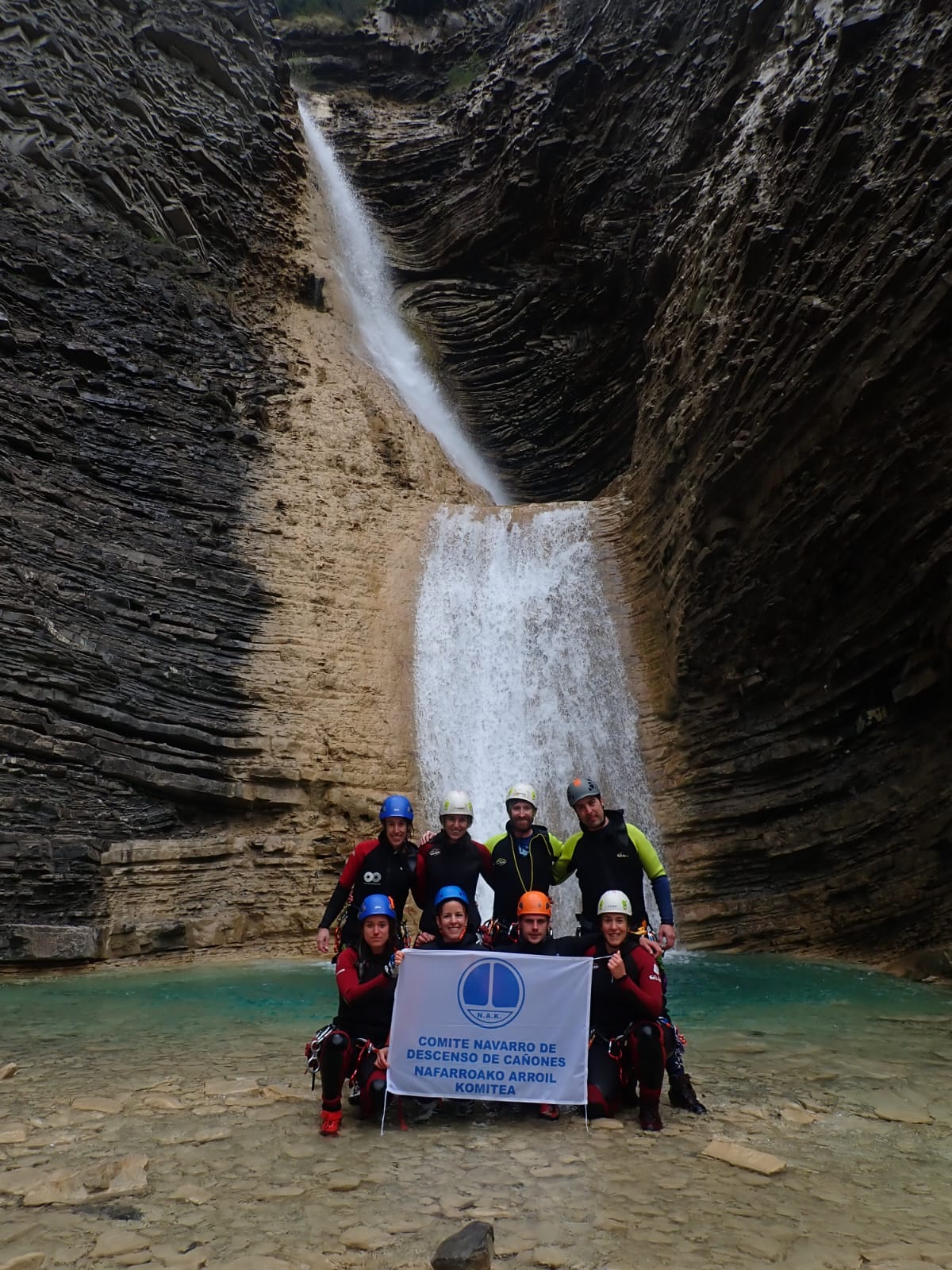 Finalizado el Curso de Técnicas Básicas de Descenso de Cañones