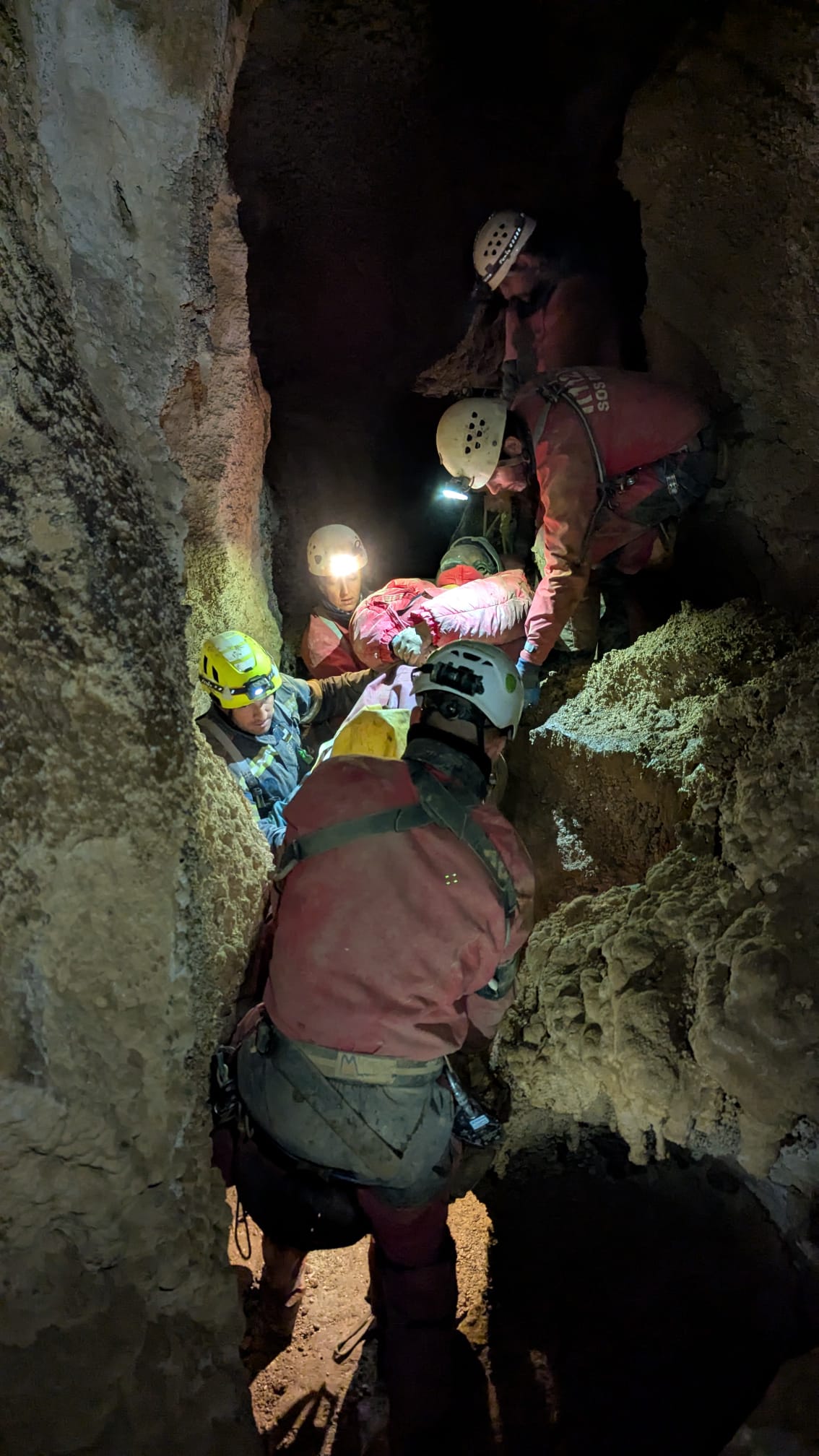 Simulacro de rescate en la sierra de Aralar
